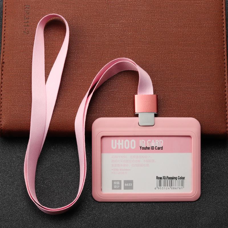 ID Card Holder with Lanyard for Work, Student, and Employee Badges