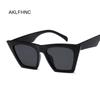 Female Vintage Sunglasses Woman Fashion Cat Eye Luxury Sun Glasses Classic Shopping Lady Black  Uv400