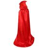 Halloween Cloak Adult Children Black Medieval Wizard Robe Death Cloak Monk Hat
