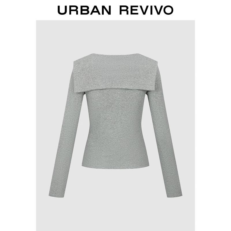 UR Women s V-Neck Slim Fit T-Shirt with Tie Detail S