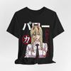 Bloody Anime Demon Girl Tee | Japanese Text, Horror Manga Style