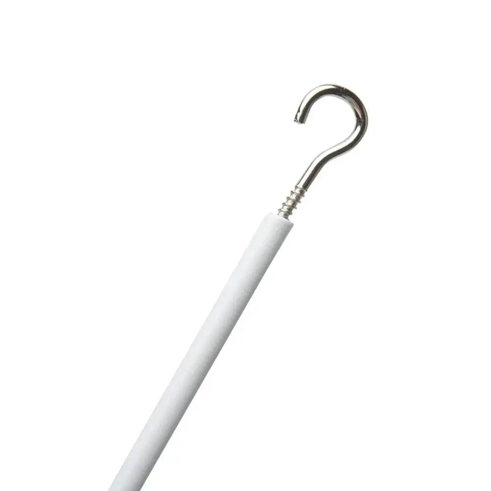 1Set New 2/3/4/5 Meters Curtain Spring Rope White PVC Steel Curtain Track Wire with HOOKS EYES Window Cord Cable Net