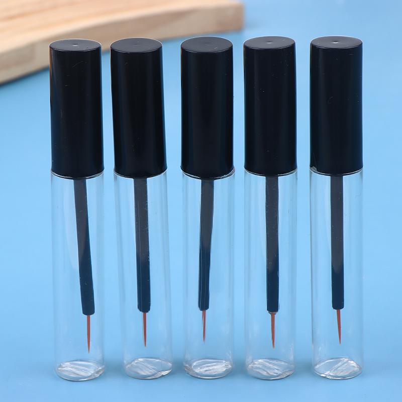1/5 szt. 10 ml Pusta tubka do eyelinera Fiolka na rzęsy Butelka na rzęsy Drobne żółte włosy Przezroczysty pojemnik na makijaż Tubka