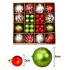 Creative Plastic Christmas Balls Ornaments 6cm Shatterproof Christmas Tree Decorations Xmas Christmas Tree Ball Wedding