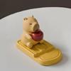 Ornament Capybara Doll Phone Holder Coffee Cup Capybra Model Toy  Phone Accessories