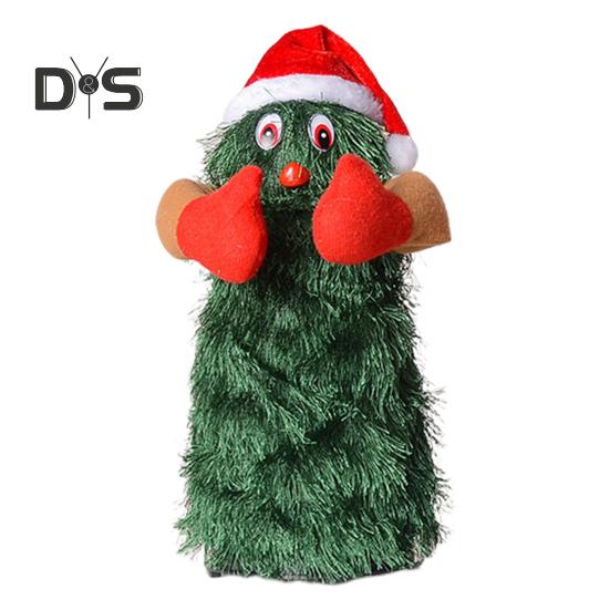 

Электрическая кукла-елка, работающая от батареек, танцующая фигурка в виде елки, рождественское украшение для каминного стола, центральная часть L