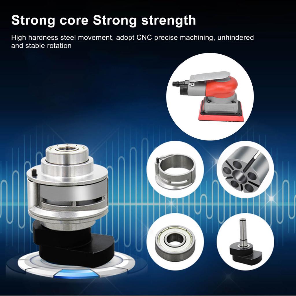 Pneumatic Sander Alloy Steel Air Squares Sanding Machine Sandpaper Machines for Wood 75x100mm Sandpaper Machine