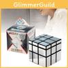 Stunning 3x3 Mirror Cube Puzzle With Glossy Finish In Black Silver And White Silver Options For Brain Teasers And Collectors