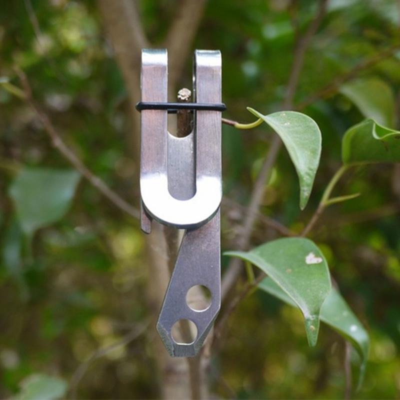 EDC Bag Suspension Clip Carabiner Stainless Steel Outdoor Quicklink Tool Multi Tools Pocket Camping Tool Length 7.2cm