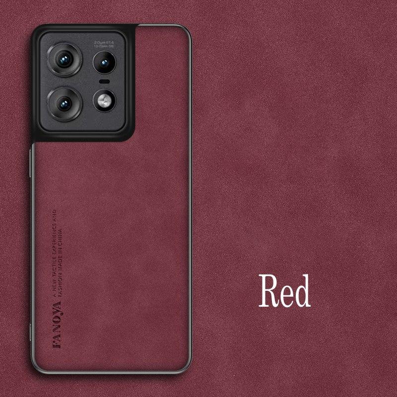 

For Moto Edge 50 Pro Neo Luxury Sheepskin Leather Shockproof Silicone Case For Motorola Edge 50 Pro Neo 50S Pro Phone Case Cover For Edge 50 Neo красный