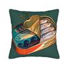Cuadros Decorations Sardines Nordic Pillow Case  Soft Pillow Cover For Living Room Sofa Kawaii Pillowcases