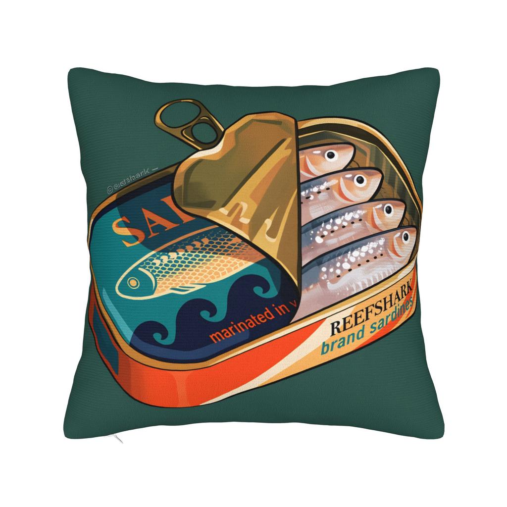 Cuadros Decorations Sardines Nordic Pillow Case Soft Pillow Cover For Living Room Sofa Kawaii Pillowcases