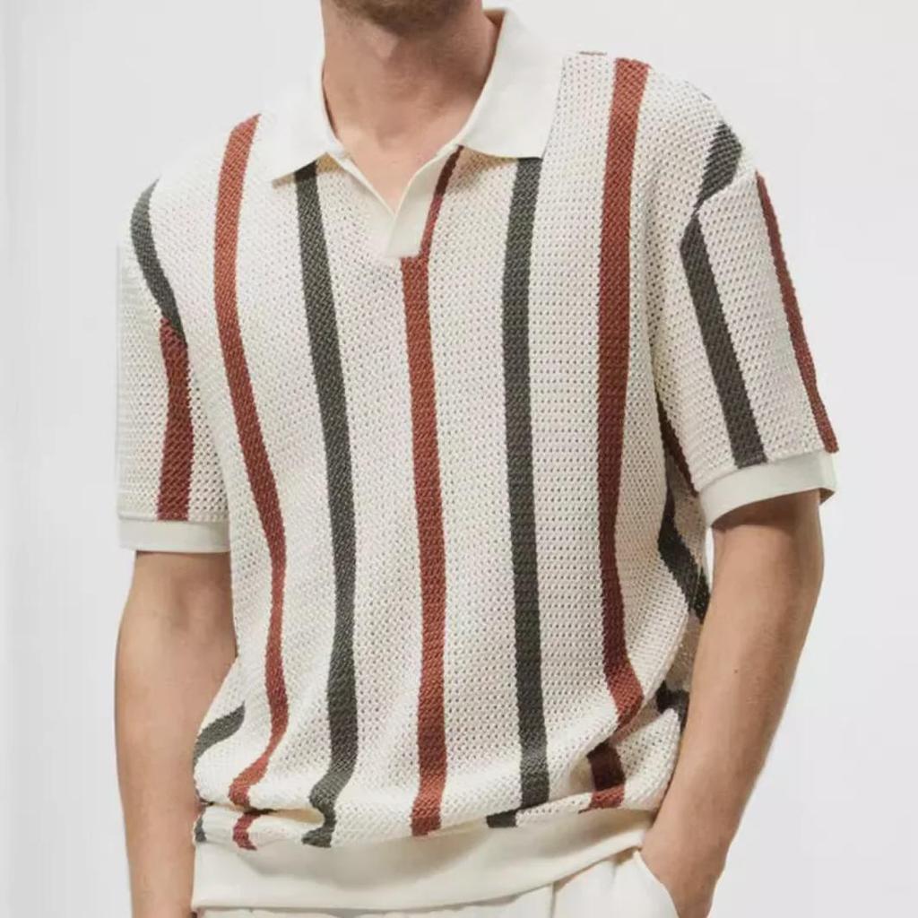 Striped Contrast Casual Shirt