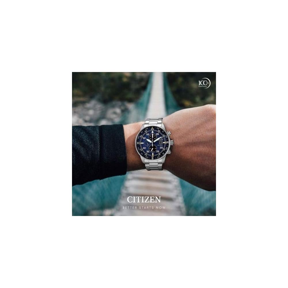 Citizen Eco-Drive Chronograph Silver Stainless Steel 10 Bar Water Resistant Men's Watch CA0690-88L