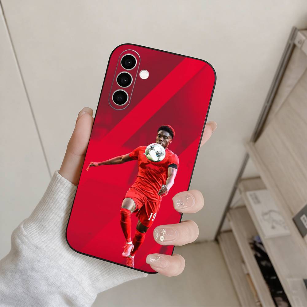 A-Alphonso Davies  Phone Case For Samsung Galaxy A73,A72,A71,A70,A53,A52,A51,Others Soft Black Cover