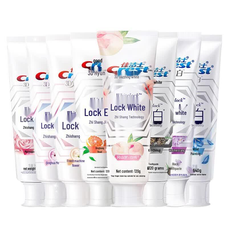 Crest Dual Color Lock White Toothpaste
