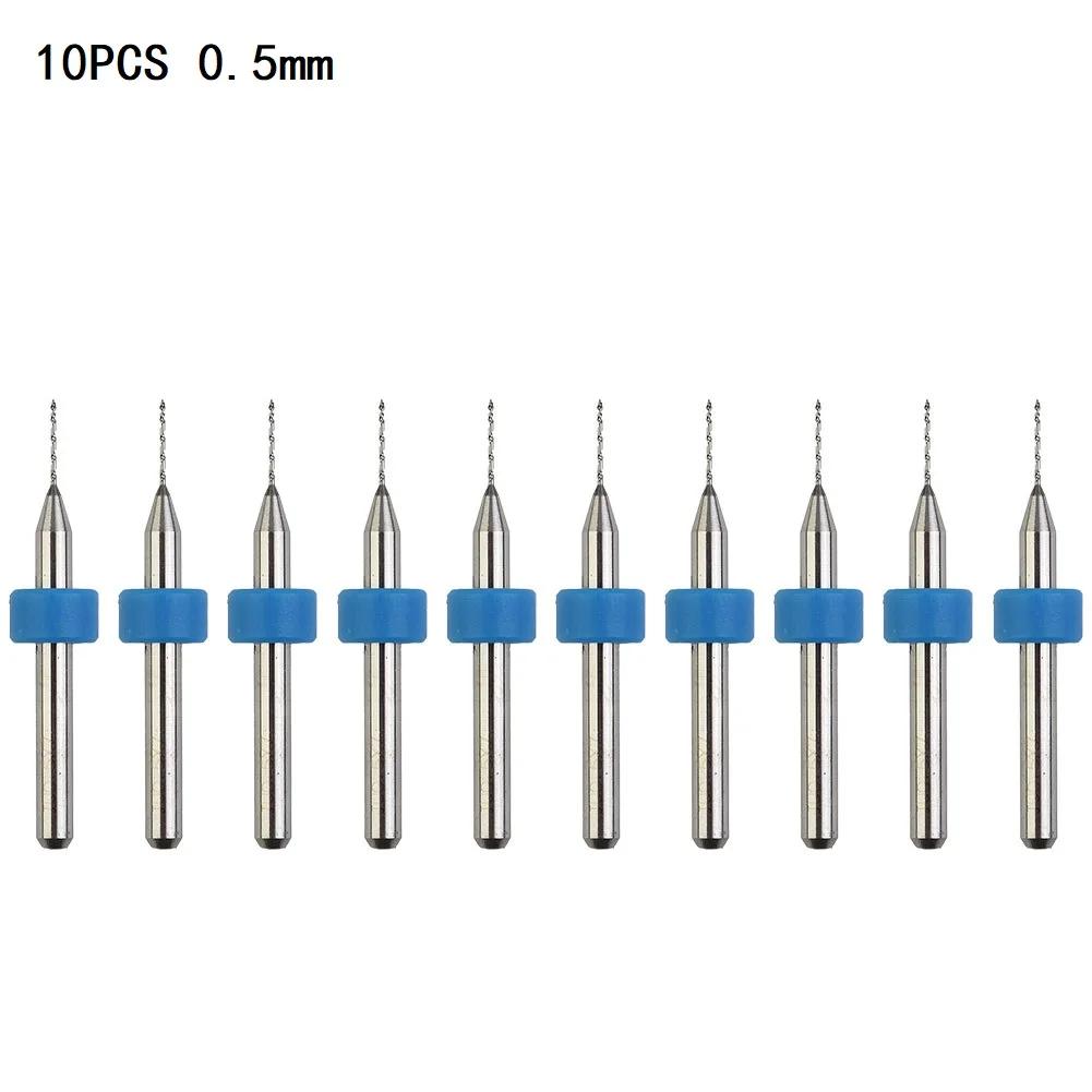 10pcs Circuit Board PCB Drill Bits Kit Carbide Steel Drill Bit Set Shank PCB Mini Carbide Drill Bit Set