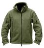 Giacca da uomo con cappuccio militare calda da esterno con capispalla polare termico in pile tattico e cappuccio per l'escursionismo
