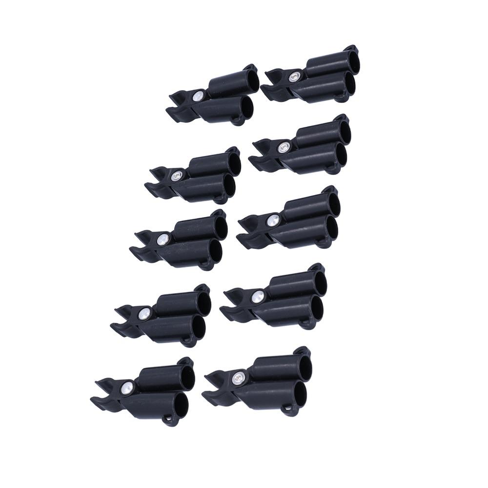 10PCS Lightweight Plant Stake Connector Black Garden Stake Joint Plant Stake Joint  Vegetable Garden