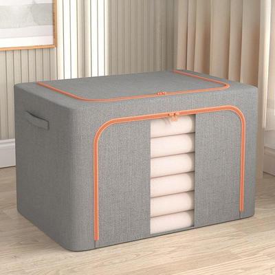 Foldable Storage Bin for Clothes Portable Handle Bedding Closet Clothing