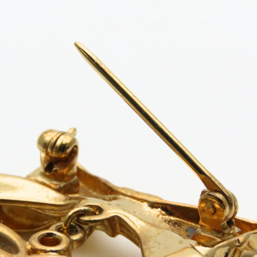 Used Wedgwood Brooch Jasper metal 7.0g gold blue plating