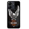 Smartphone Case - MANIACASE - Xiaomi Redmi 13C 4G - Silicone TPU - Black - Harley Davidson Eagle Logo