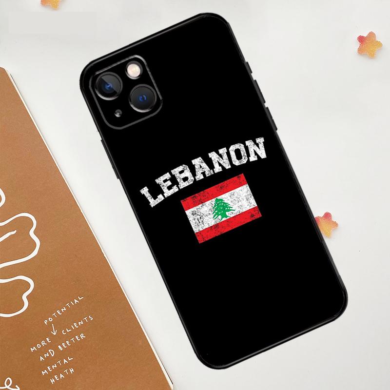 Lebanese Lebanon Flag Case For Apple iPhone 16 15 14 13 11 12 Pro Max Mini XR 15 16 Plus 16e Protective Cover