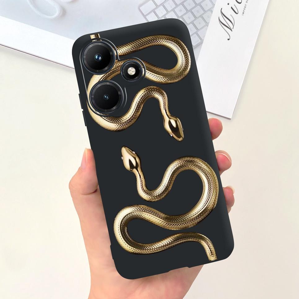 

Для Infinix Hot 30i 30 Play NFC Чохол Місячна Ніч Квітка Рідкий Силікон Задня Кришка Для Infinix Hot 30Play 30i 30 Play Чохол для Телефону Hot 30 Play ( NFC )