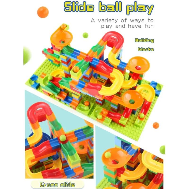 Дитячий лабіринт Fairway Building DIY Brick Assembly Marble Racing Block Маленький будівельний блок Particle Assembly Розвиваючі іграшки