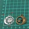 25x29mm Dual-Color Moon, Star & Sun Pendants – Natural Handmade Jewelry Accessories