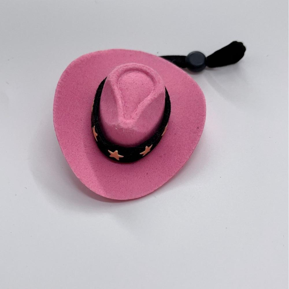 Desktop goose cowboy hat clothing set mini little cowboy hat cashew flower square towel magnet duckling hat