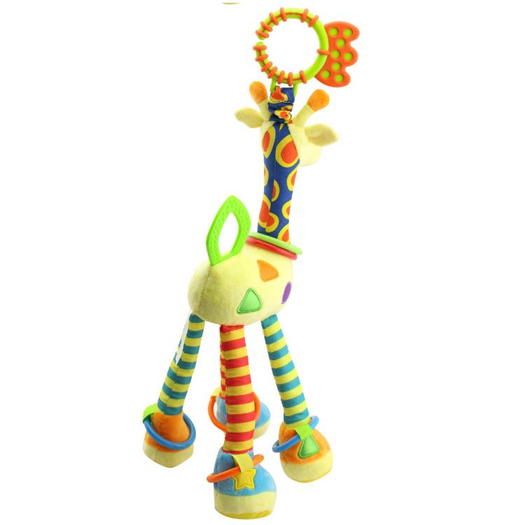 Giraffe Rattle Plush Toy for Crib - Happy Monkey Collection