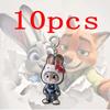 Zootopia * Animation Peripheral Keychain Cartoon Judy Nick Cute Acrylic School Bag Keychain Men And Women Birthday Gifts