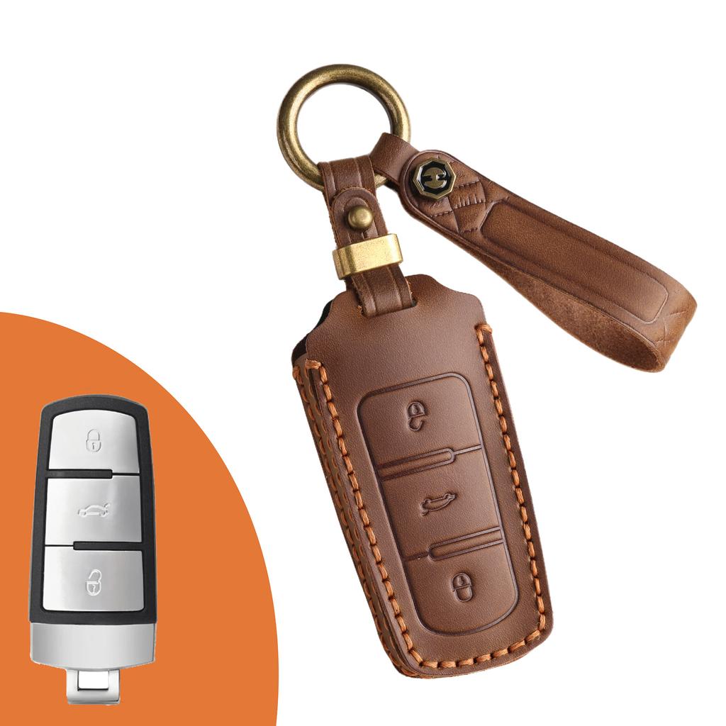 Aplicabil pentru husă cheie Volkswagen Maiteng B7 model vechi CC pornire cu un singur buton mașină 12/13/15/16 piele cu cataramă