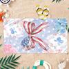 1pc 250th Celebration of American Bowknot Design Beach Towel Super Absorbent Suitable for Beach Pool Summer Gift for Friends