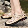 Men's Casual Beach Outdoor Sandals Summer 2025 New Breathable Bag Head Hollow Foot Cover Mesh Sewn Shoes