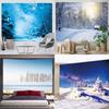 Forest Snow Scene Pattern Hanging Cloth Bedroom Living Room Tapestry Home Wall Decoration Tapestry