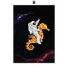 Fantastic Space Astronaut Octopus Seahorse Wall Art Canvas Painting  Nordic Posters and Prints for Living Room Decor