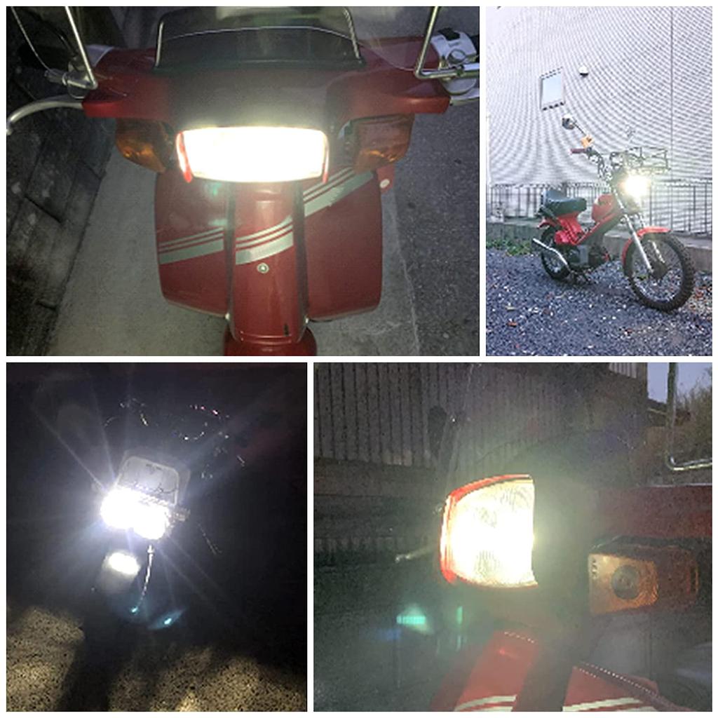 Ammtoo P15D 25-1 PH7 Compatible LED Headlight for Motorcycles, LED Bulb, Hi/Lo Switching, Non-Polarity,