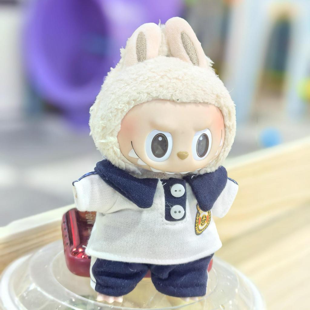 Labubu 17cm Blind Box Doll Clothing - First & Second Gen Macaron Silicone Pendant Outfit