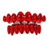 2 piezas/juego Ecológico Dientes de Cobre Grillz Caps Antideslizante Dientes Joyería Eventos