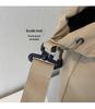 2026 Chic Japanese Workwear Style Solid Color Women's Casual Handbag - Drawstring Fashion Single Shoulder Crossbody Bag
