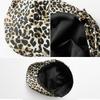 Spice Girl Designer Leopard Print Forward Hat Yabi Tide and Niche Retro Beret Women's Fashion Newsboy Hat