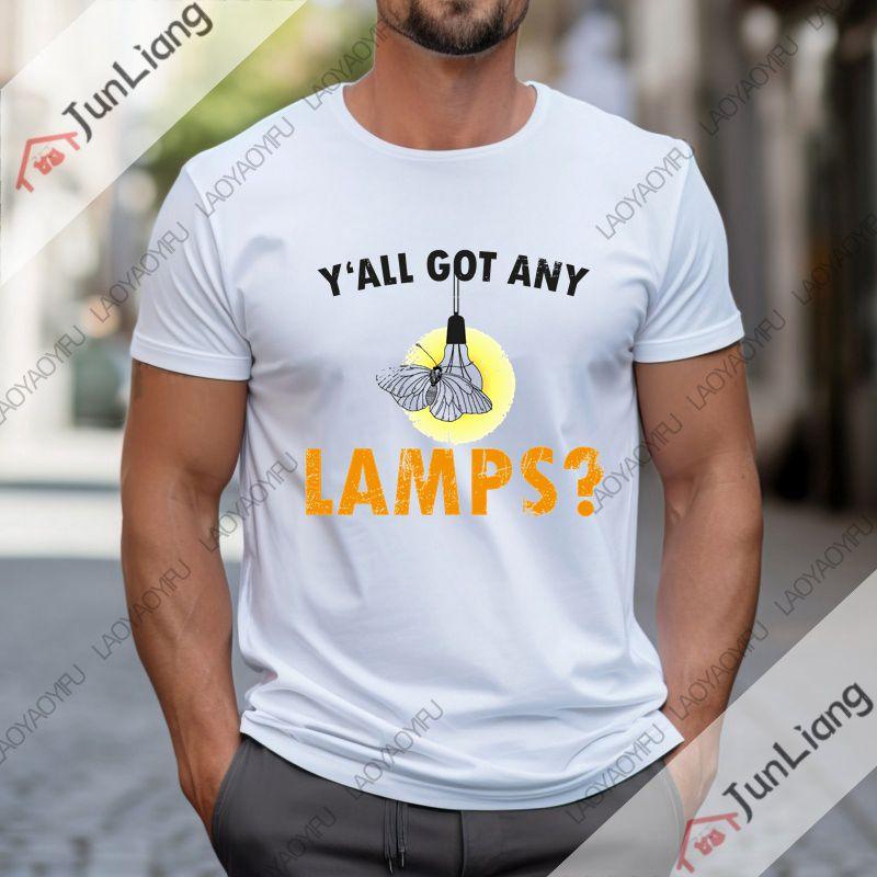 Do You Have A Desk Lamp Moth Funny Meme Tshirt Street Fashion Trend Shortsleeved Roundneck Menswomens Retro Tshirt