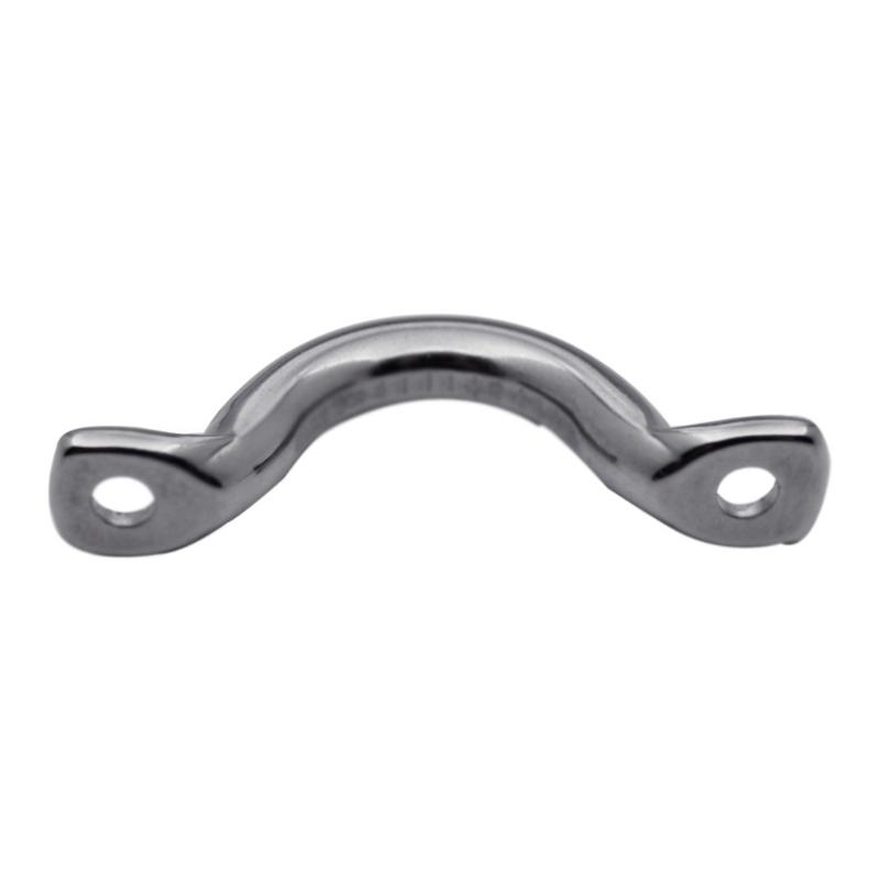 4 Pack Pad Eye Strap Stainless Steel Kayak Deck Loop Canoe Pad Eye Strap Plate Tie Down Anchor Point Bimini Boat Top