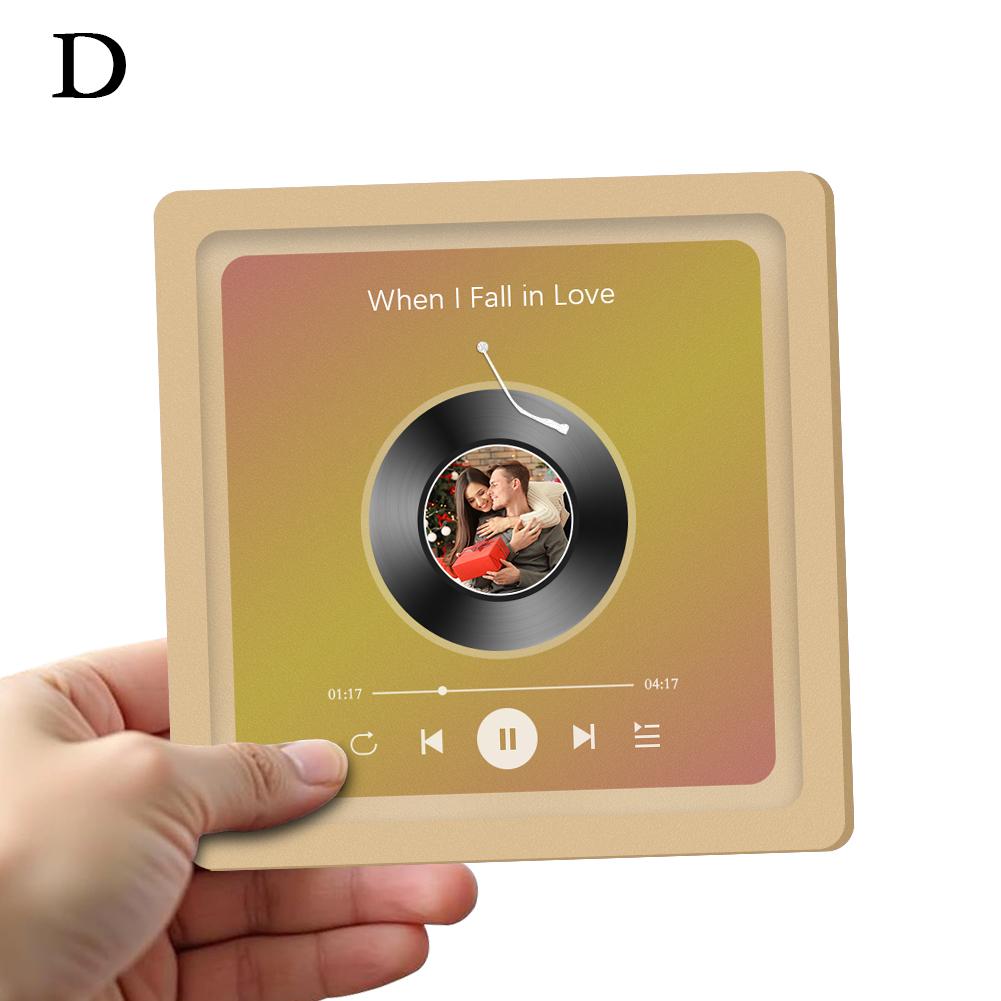 Spersonalizowana Naklejka na Lodówkę Wbudowany Odtwarzacz Muzyki Magnes Magnes Spotify Prezent Niestandardowa Lodówka Konfigurowalny Album F I1P8