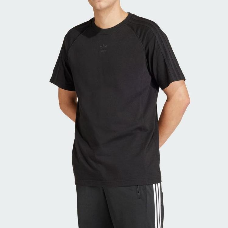 Adidas Originals Sst T-Shirt Solid Color Round Neck Short Sleeve T-Shirt Men Tops Black IR9450