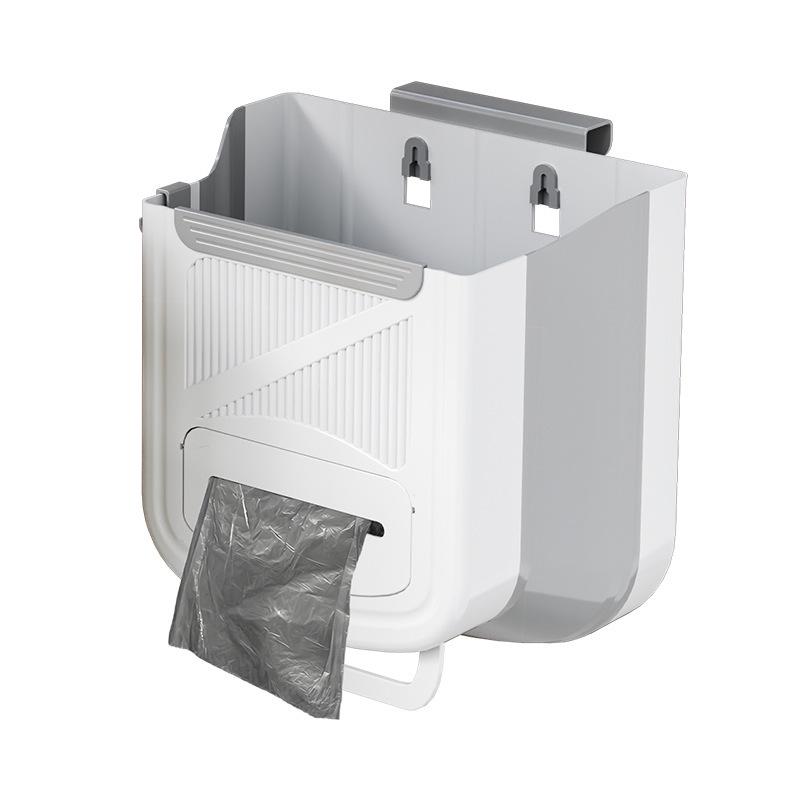 Foldable Wall-Mounted Kitchen Trash & Bathroom Paper Bin