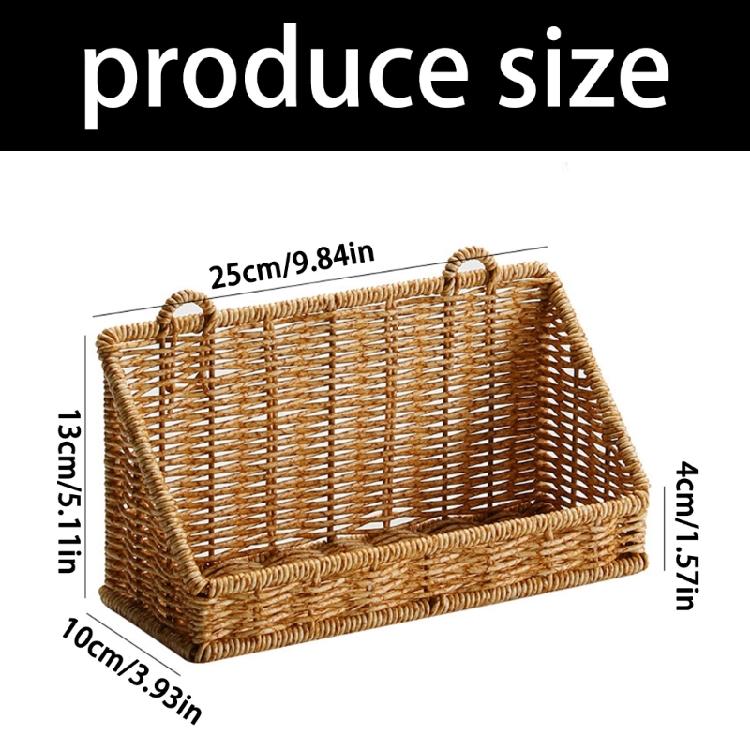 Stylish Wall Hanging Storage Container Decorative Wall Basket Ideal For Keeping Bathroom Counter Neat And Mess Release