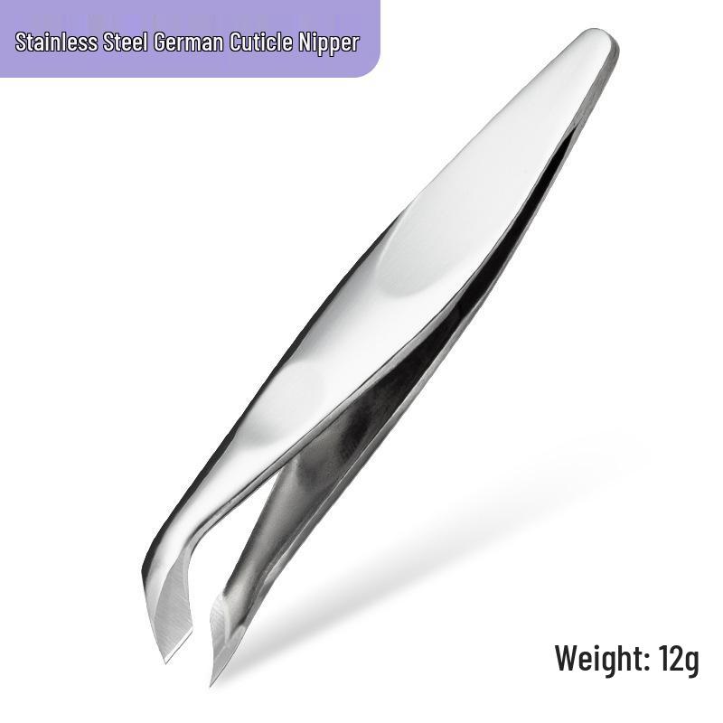 Premium Russian Stainless Steel Slant Head Cuticle Nipper for Precise Manicure and Hangnail Trimming